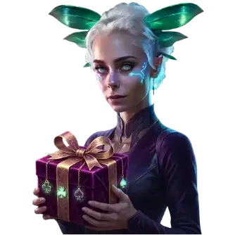 Lucky Elf Casino Australia homepage hero with elf-themed casino rewards